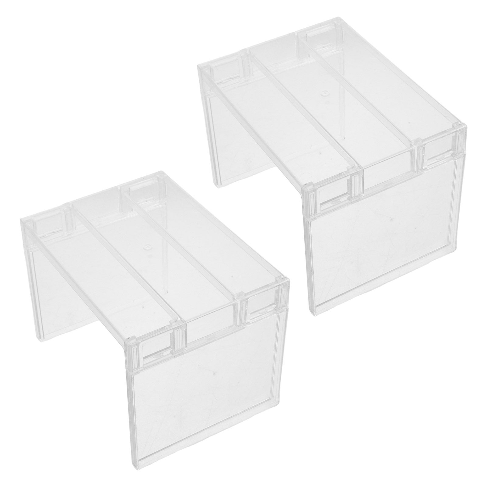 Food Storage Rack - قطعتان من رف تنظيم الثلاجة الشفاف،