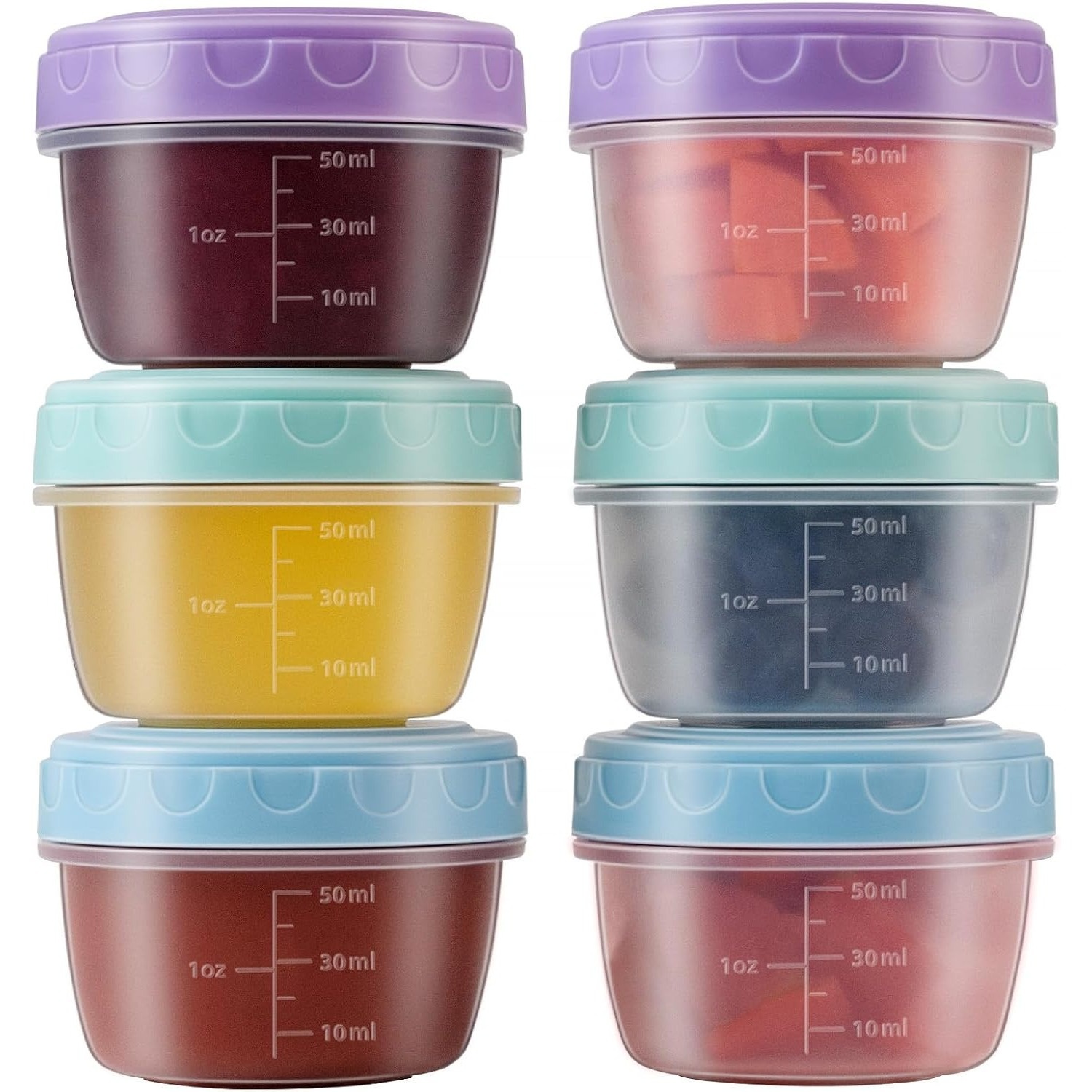 Salad Dressing Bottle - 1-6 عبوات من حاوية تزيين السلطة