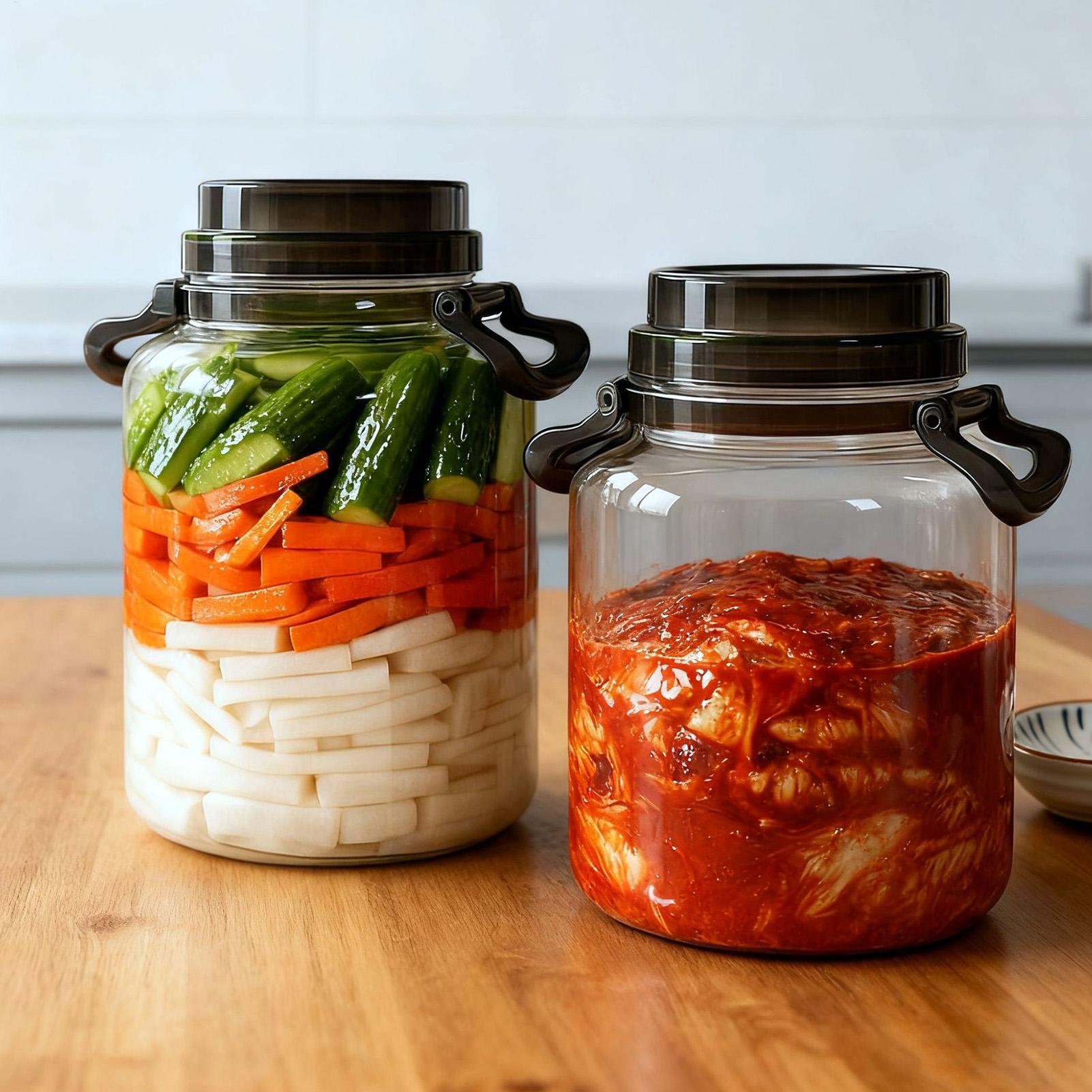 Food Storage Lidl - برطمانات مخلل دائرية سعة 5 لتر