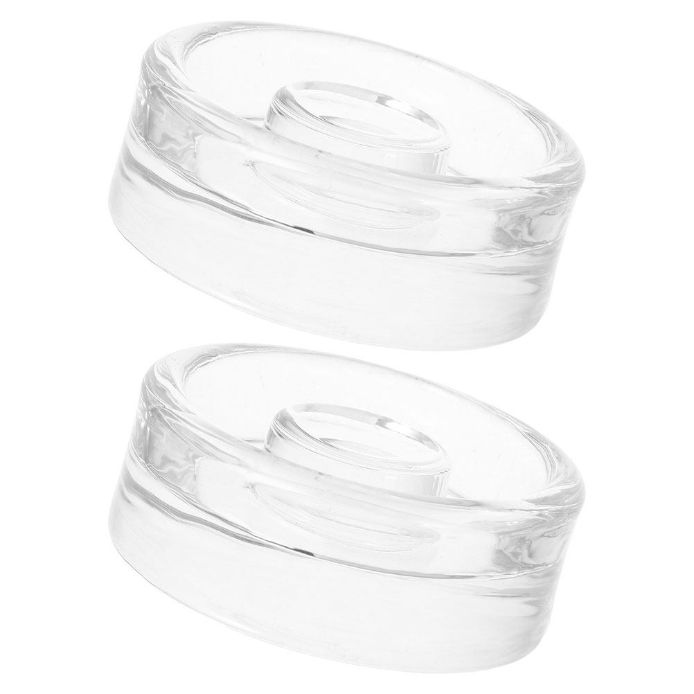 Food Storage Glass - قطعتان من أوزان الزجاج واسعة الفوهة