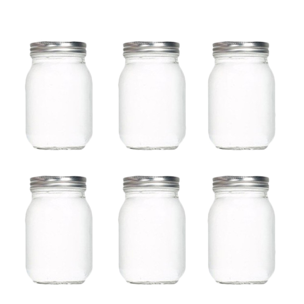 Food Storage Glass - 6 قطع من الأوعية الزجاجية الشفافة