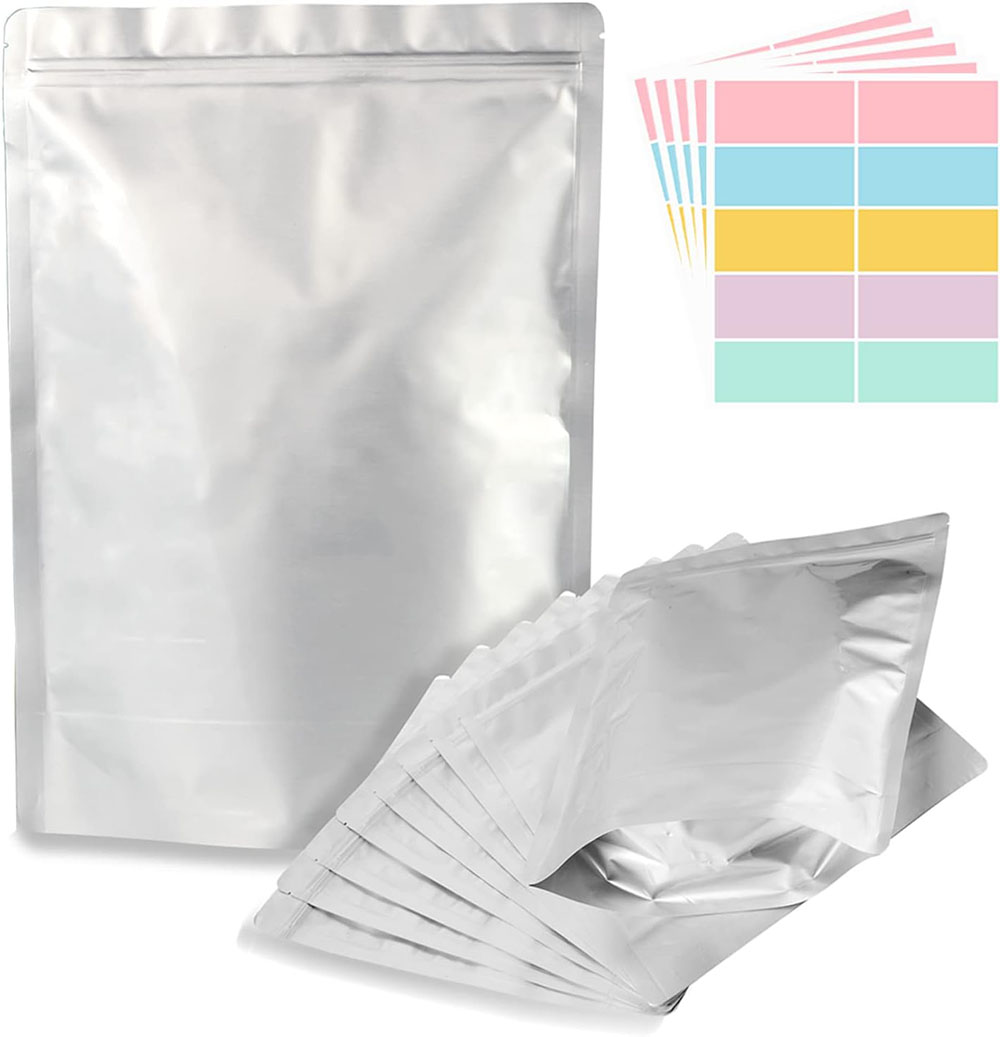 Food Storage Oxygen Absorbers - 10 أكياس تخزين كبيرة من رقائق