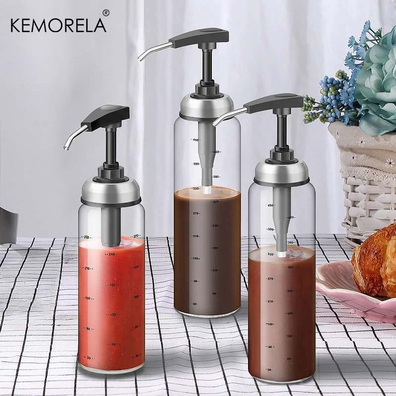 Salad Dressing Bottle - زجاجة صلصة توابل زيت الطهي الزجاجي