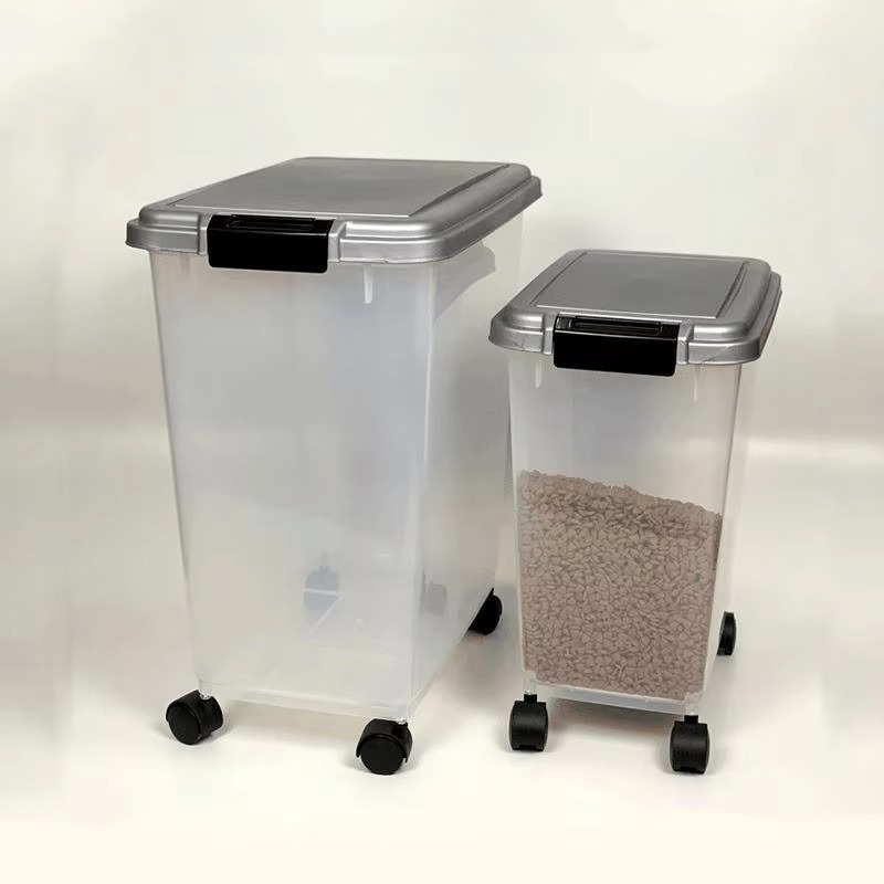 Food Storage Bins - حاوية تخزين طعام الحيوانات الأليفة البلاستيكية