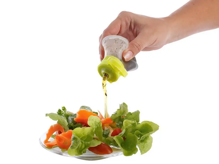 Salad Dressing Bottle - سيليكون زجاجة صلصة عصارة سلطة وعاء