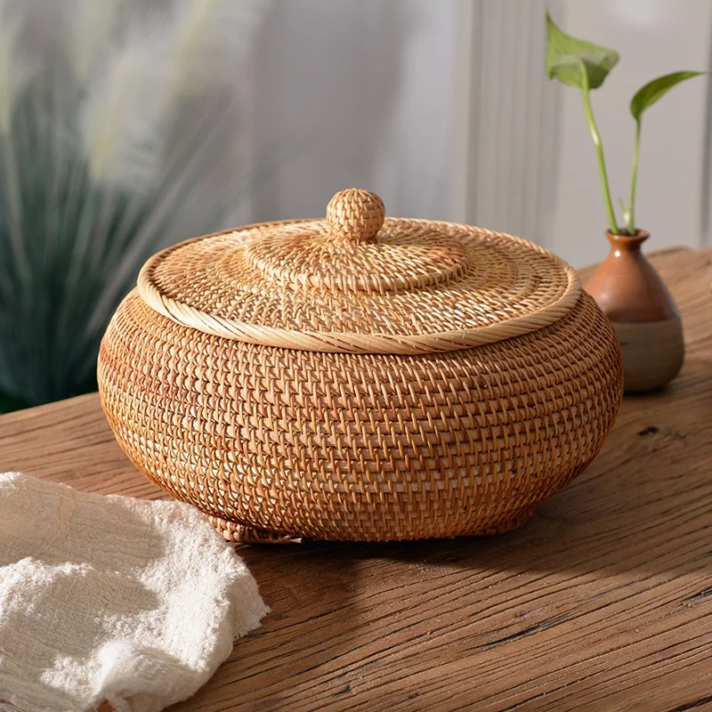 Food Storage Underground - المنسوجة يدويا الروطان صندوق تخزين مع