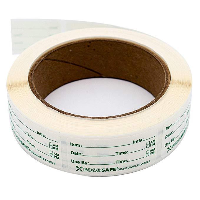 Food Storage Expiration Dates - 250 قطعة ملصقات الطعام للحاويات 1x2