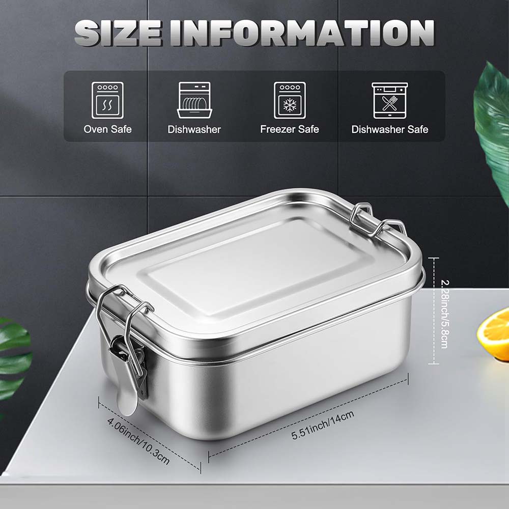 4 قطعة صندوق بينتو من الفولاذ  - مراجعة Food Storage Underground وسعره