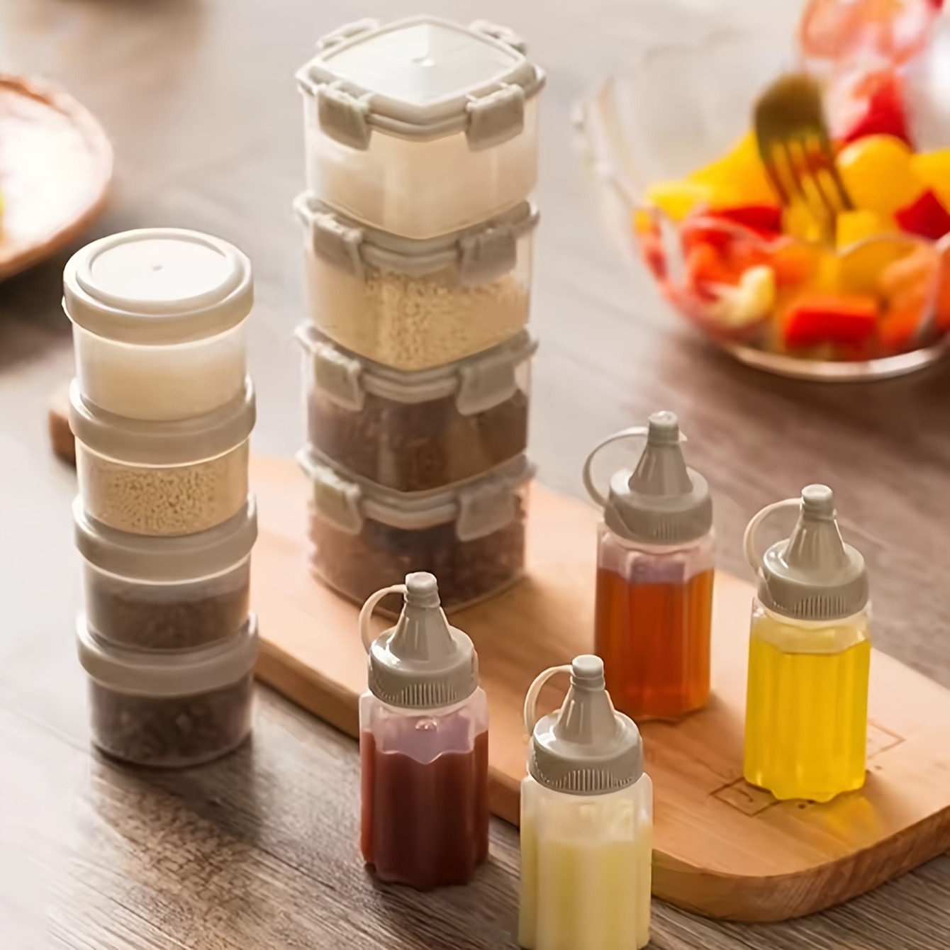 زوج من زجاجات صلصة صغيرة قابلة - مراجعة Salad Dressing Bottle وسعره