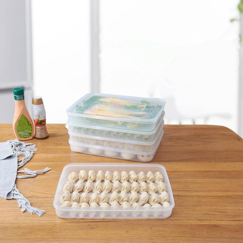 صندوق تخزين شفاف للمطبخ، منظم  - مراجعة Food Storage Plastic Containers With Lids وسعره