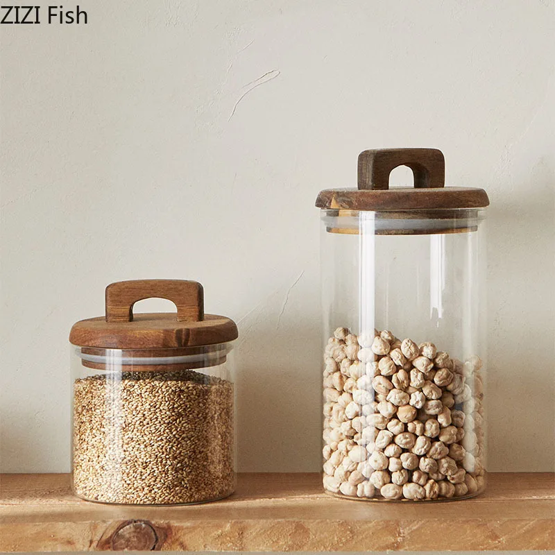 برطمان تخزين زجاجي بغطاء خشبي، - مراجعة Food Storage Lidl وسعره