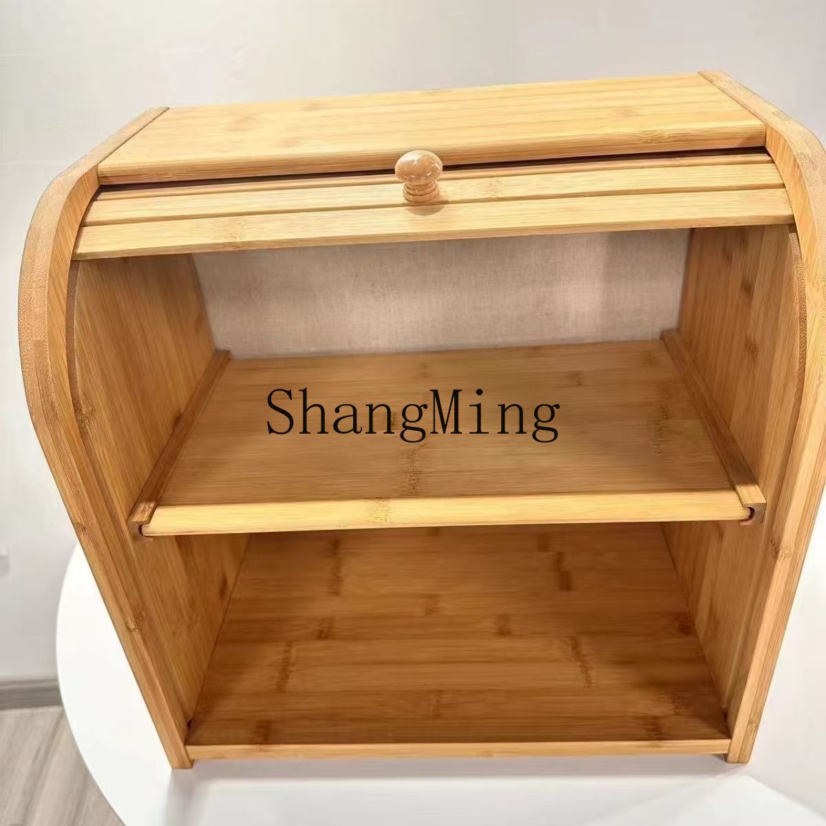 SM المنزلية الخيزران صندوق تخز - مراجعة Food Storage Rack وسعره