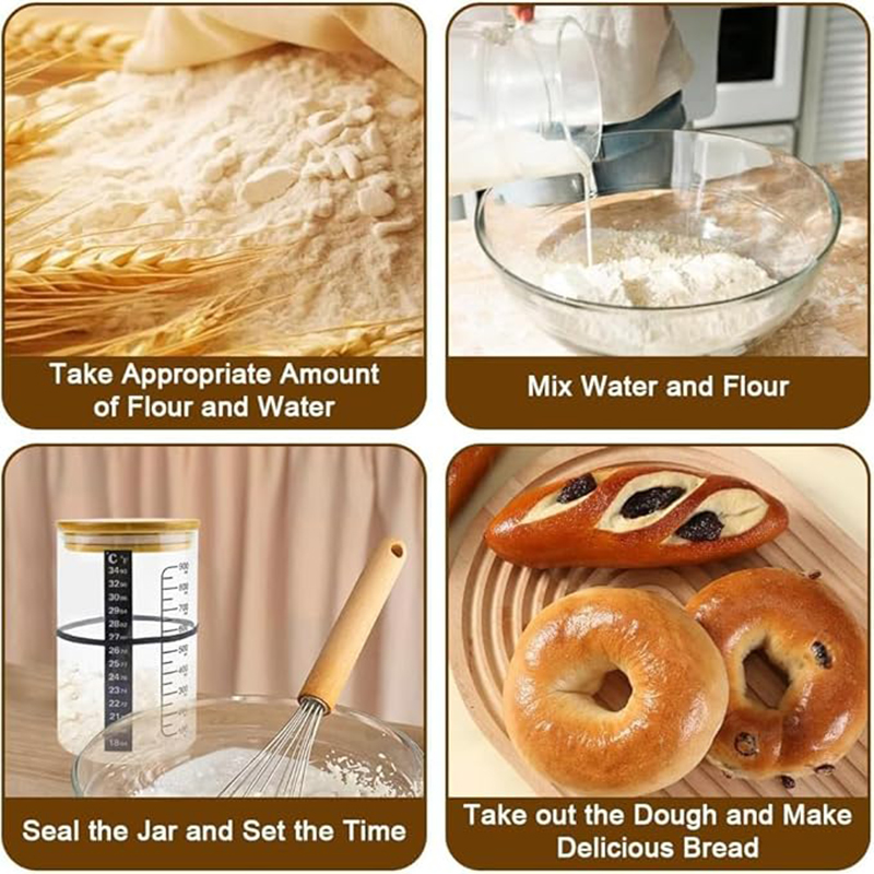 مجموعة أدوات جرة بداية العجين  - مراجعة Food Storage Glass وسعره