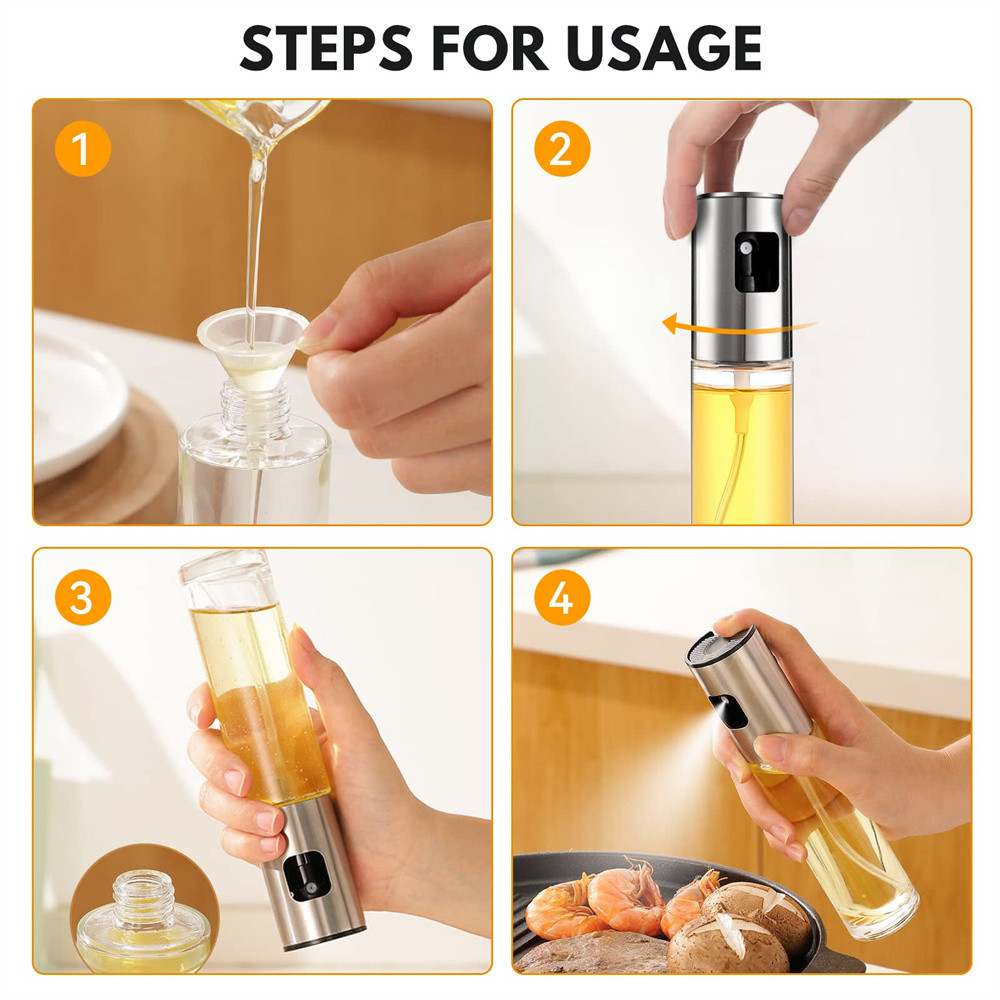 بخاخ زيت زجاجي للطبخ، بخاخ زيت - مراجعة Salad Dressing Bottle وسعره