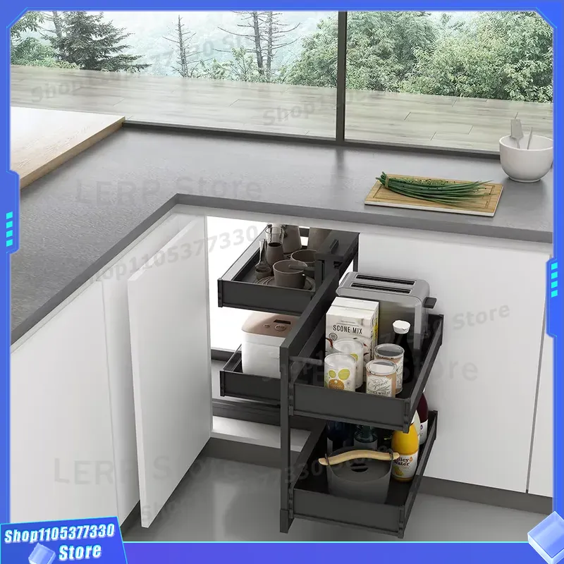 وحدة رفوف مطبخ سحرية بزاوية مز - مراجعة Food Storage Without Pantry وسعره