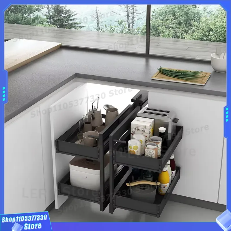 وحدة رفوف مطبخ سحرية بزاوية مز - مراجعة Food Storage Without Pantry وسعره