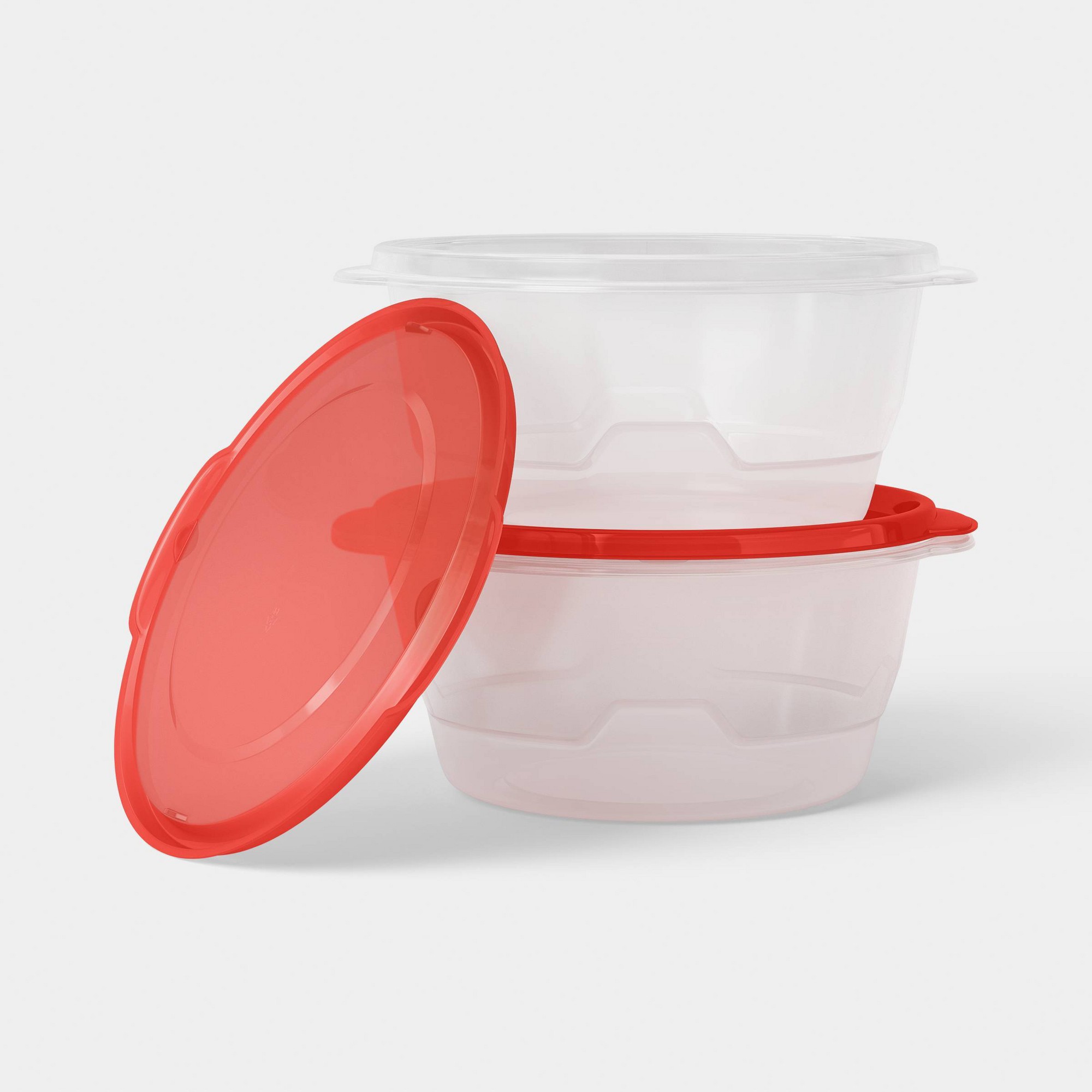 حاويات تخزين طعام كبيرة مستدير - مراجعة Food Storage Plastic Containers With Lids وسعره