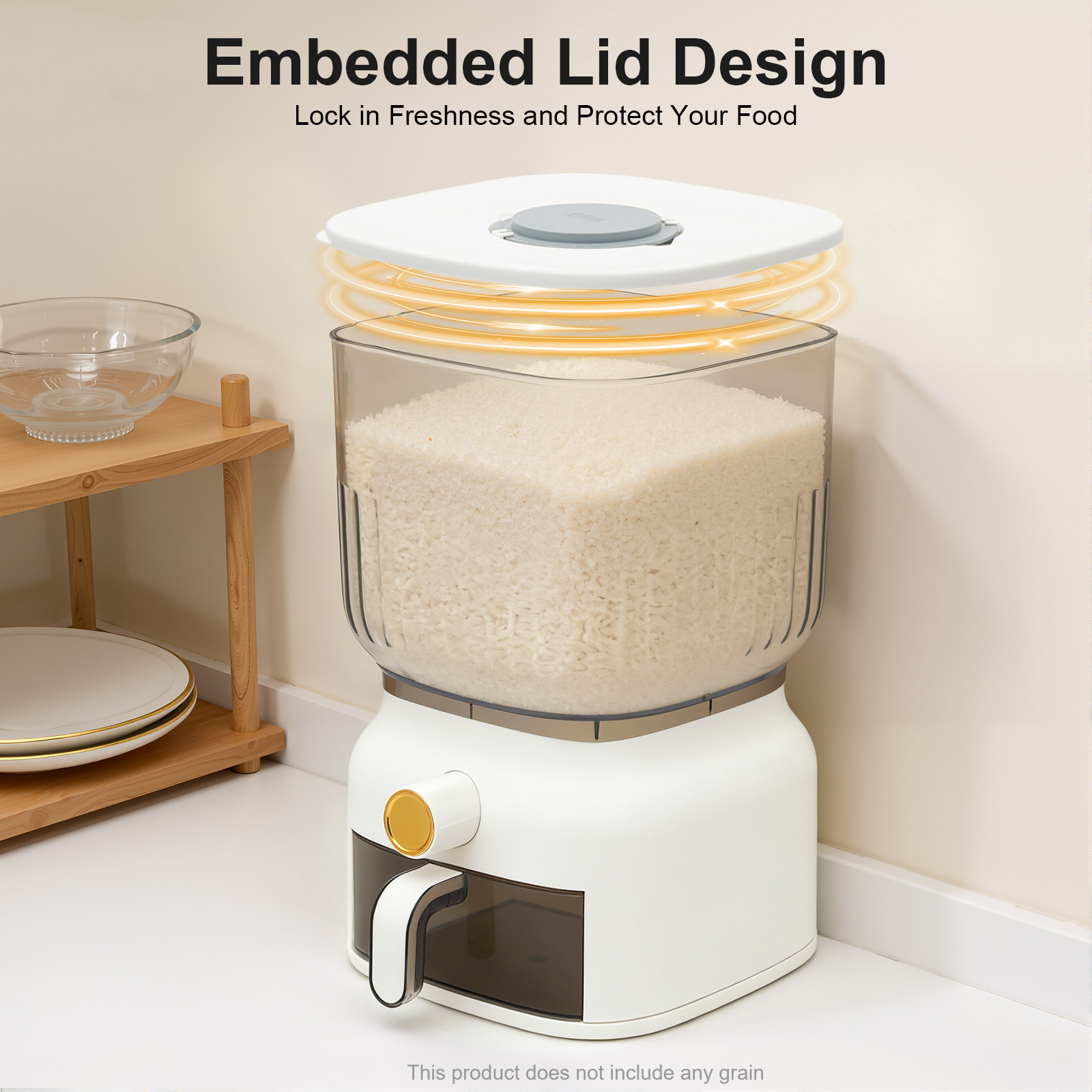حاوية تخزين الحبوب المربعة الش - مراجعة Food Storage Without Pantry وسعره