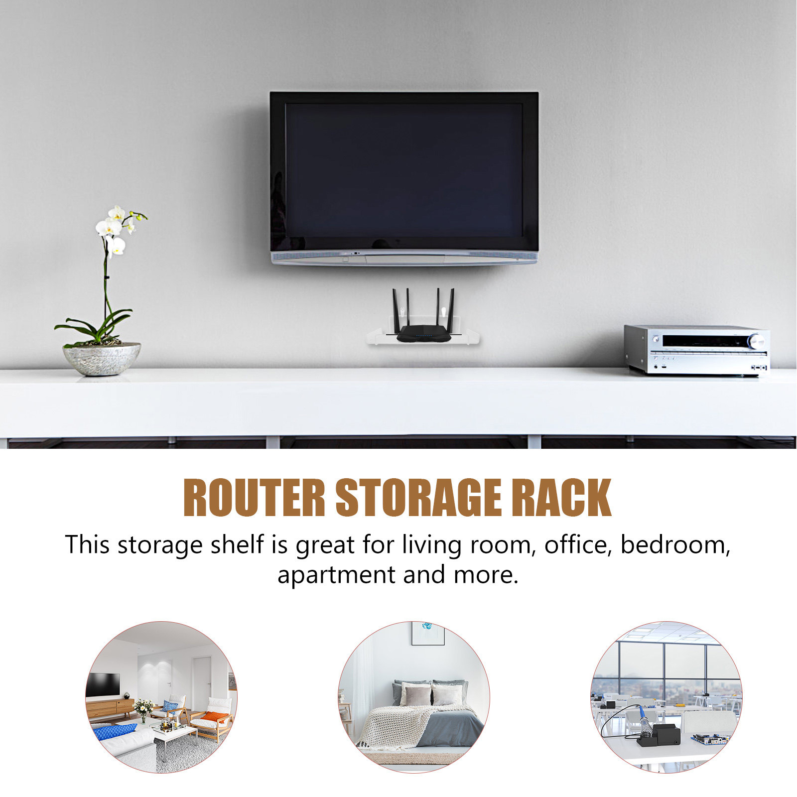 حامل راوتر مثبت على الحائط بدو - مراجعة Food Storage Rack وسعره