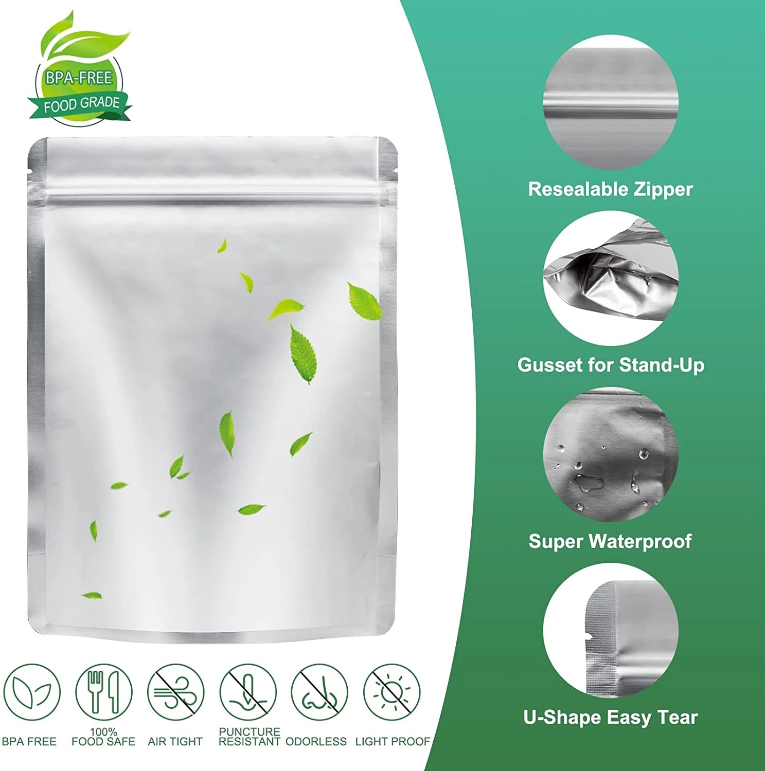 50 حقيبة قابلة لإعادة الاستخدا - مراجعة Food Storage Oxygen Absorbers وسعره