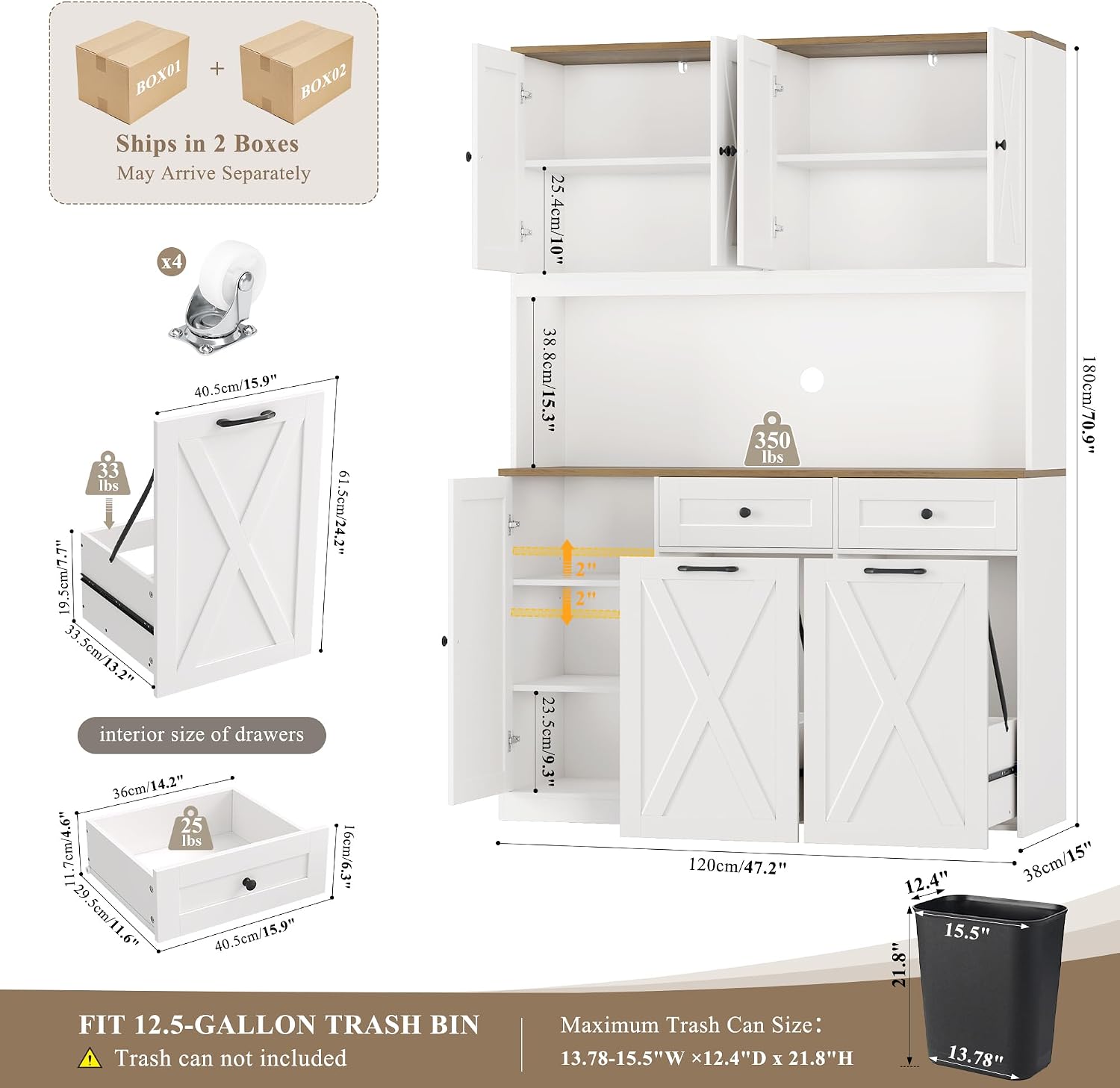 خزانة تخزين للمطبخ خشبية قائمة - مراجعة Food Storage Without Pantry وسعره