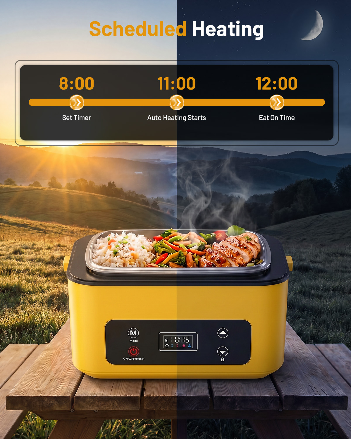 صندوق غداء محمول قابل للتسخين  - مراجعة Portable Food Warmer وسعره