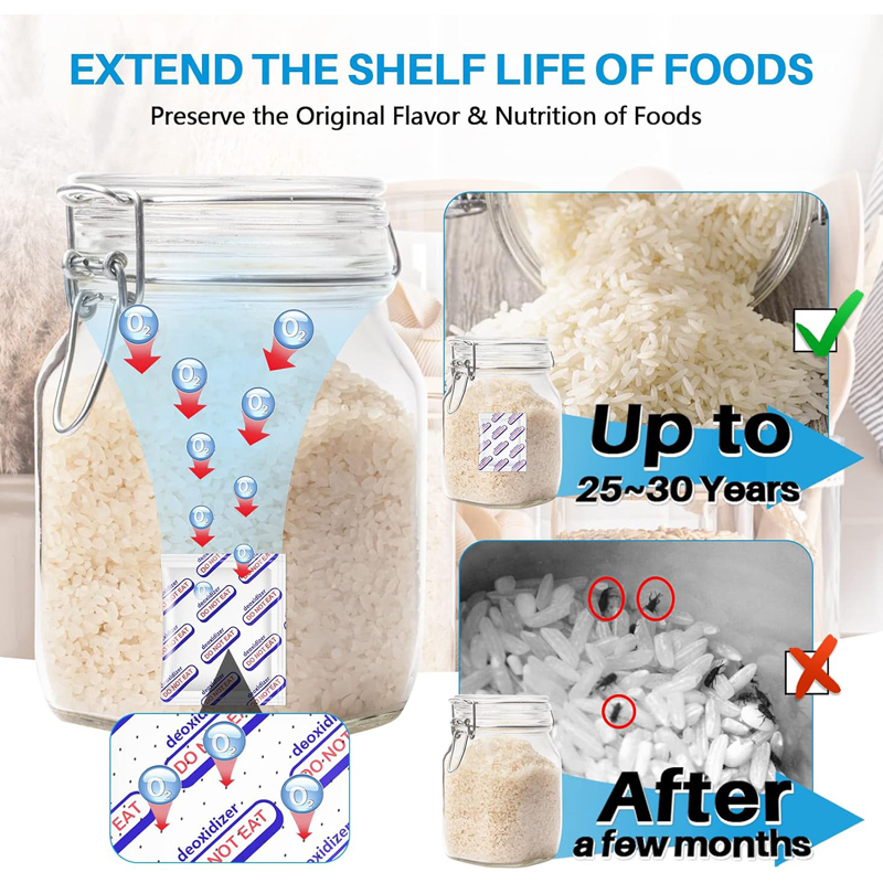 الغذاء الصف امتصاص الأكسجين 20 - مراجعة Food Storage Oxygen Absorbers وسعره