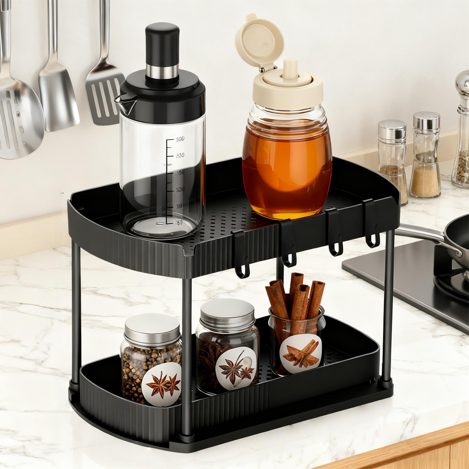 تحت المطبخ بالوعة المنظم 2-Tie - مراجعة Food Storage Without Pantry وسعره