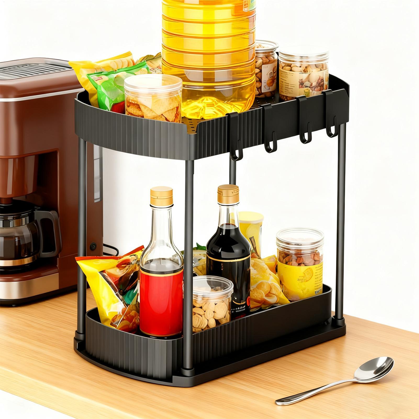 تحت المطبخ بالوعة المنظم 2-Tie - مراجعة Food Storage Without Pantry وسعره