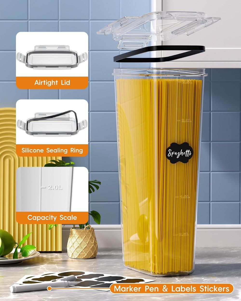 24 قطعة من حاويات تخزين الطعام - مراجعة Food Storage Plastic Containers With Lids وسعره