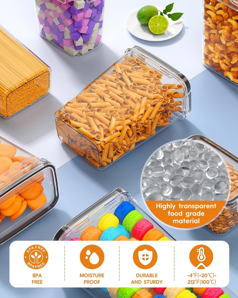 24 قطعة من حاويات تخزين الطعام - مراجعة Food Storage Plastic Containers With Lids وسعره