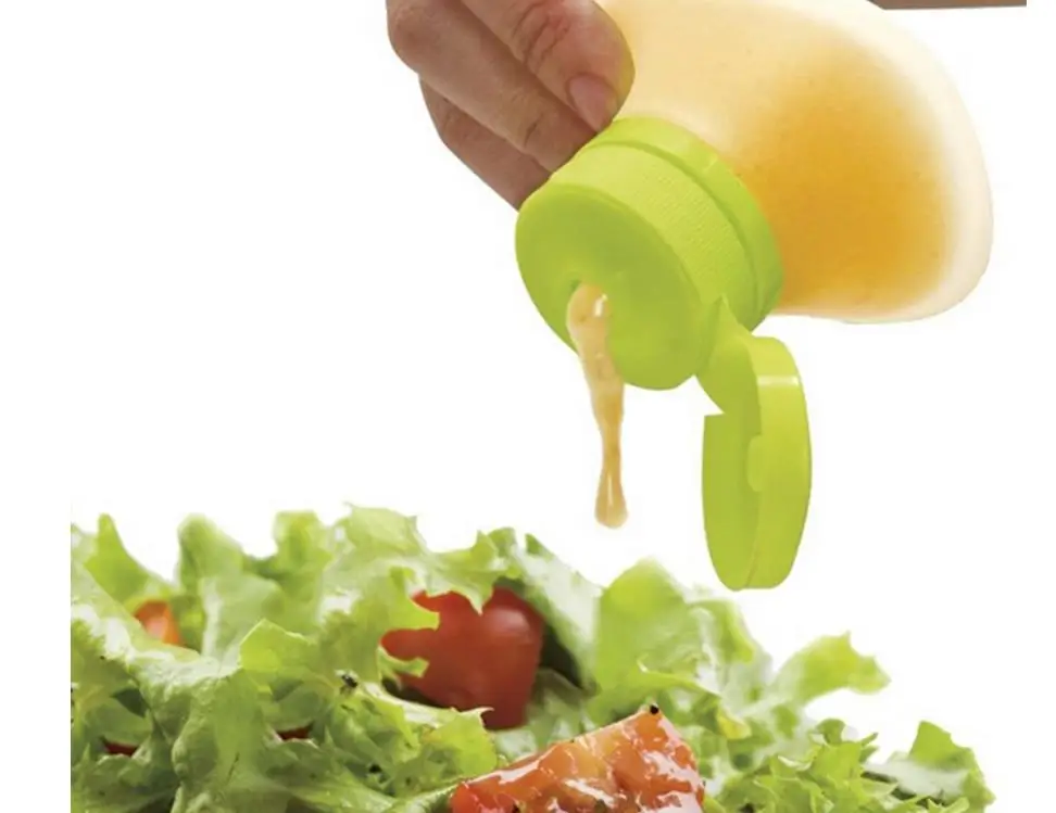 سيليكون زجاجة صلصة عصارة سلطة  - مراجعة Salad Dressing Bottle وسعره