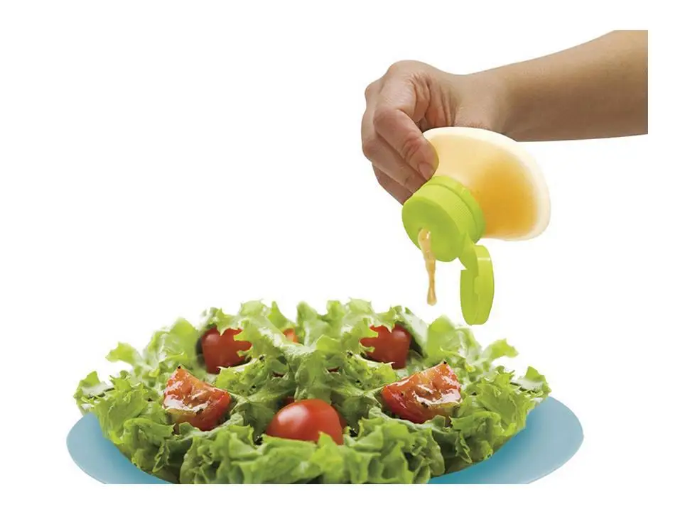سيليكون زجاجة صلصة عصارة سلطة  - مراجعة Salad Dressing Bottle وسعره