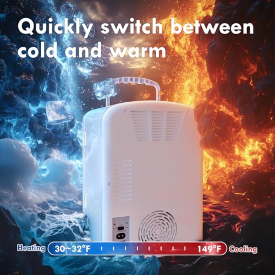 ثلاجة صغيرة 9 لتر للغرف والسيا - مراجعة Portable Food Warmer وسعره